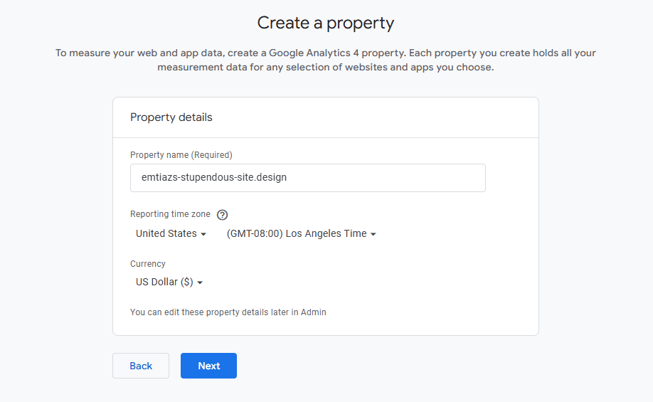 Create a property
